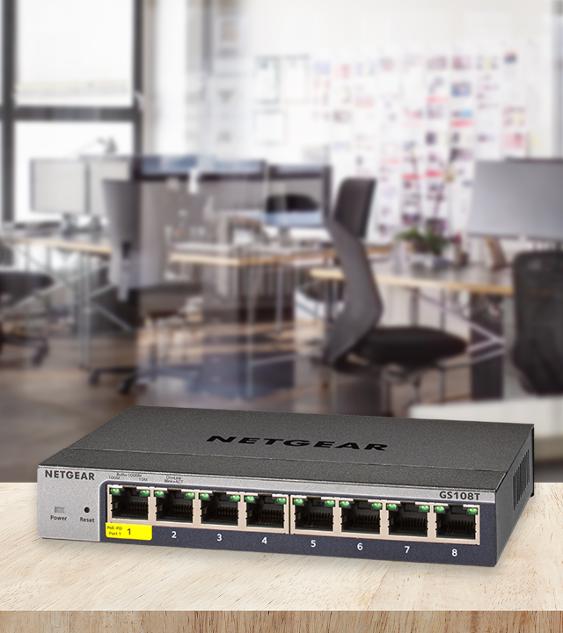 Smart Cloud Switches - GS108Tv3 | NETGEAR